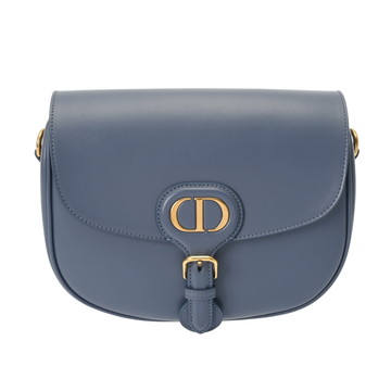 ディオール BOBBYバッグ ミディアム ブルー M9319UMOL_90B ボックスカーフ レディース バッグ 【中古】【bag】