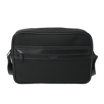 サンローラン キャンプ カメラバッグ ブラック LND644276 ナイロン/スムースカーフ レディース バッグ 【中古】【bag】