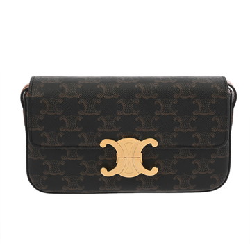 セリーヌ クロード タン 194142CUZ. 04LU トリオンフキャンバス/カーフ レディース バッグ 【中古】【bag】