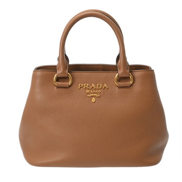 プラダ 2WAY キャメル 1BA411 レディース バッグ 【中古】【bag】