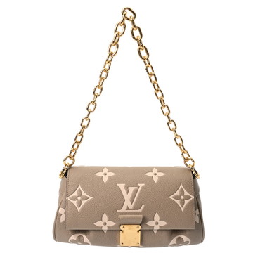 ルイ ヴィトン バイカラーモノグラムアンプラント フェイボリット NM トゥルトレール/クレーム M45836 レザー レディース バッグ 【中古】【bag】