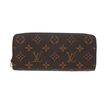 ルイ ヴィトン モノグラム ポルトフォイユ クレマンス ブラウン/フューシャ M60742 モノグラムキャンバス ユニセックス 財布 【中古】【purse】