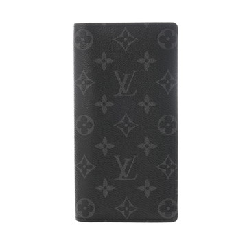 ルイ ヴィトン モノグラムエクリプス ポルトフォイユ ブラザ ブラック/グレー M61697 モノグラムキャンバス メンズ 財布 【中古】【purse】