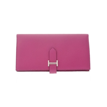 エルメス ベアン スフレ ローズパープル ヴォーエプソン ユニセックス 財布 【中古】【purse】