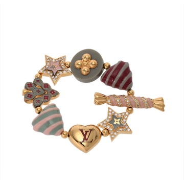 ルイ ヴィトン ブレスレット トゥッティ スウィーティル ゴールド/マルチカラー M65941 メタル/スワロフスキー/ライトストーン レディース ジュエリー 【中古】【jewelry】