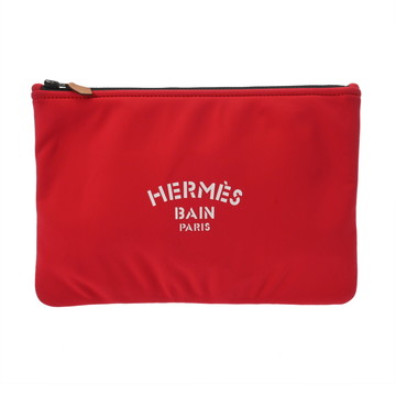 エルメス ネオバン MM レッド ナイロン ユニセックス 【中古】【bag】