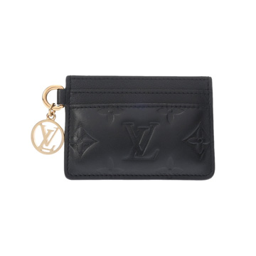 ルイ ヴィトン ポルトカルトクッサン ブラック M82748 ラムレザー レディース 【中古】【other】