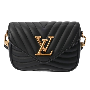 ルイ ヴィトン ニューウェーブ ミュルティ ポシェット  ノワール M56461 カーフレザー レディース バッグ 【中古】【bag】