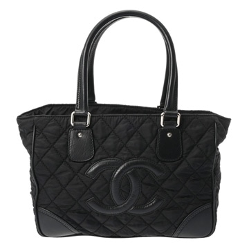シャネル パリニューヨークライン トートバッグ ブラック A33100 ナイロン レディース バッグ 【中古】【bag】