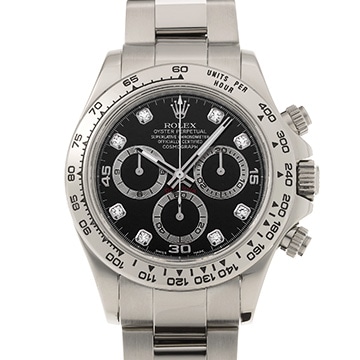 ロレックス コスモグラフ デイトナ 116509G ブラック/ダイヤモンド メンズ 時計 【中古】【wristwatch】
