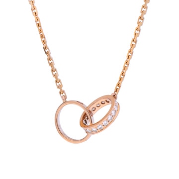 カルティエ ベビーラブ ネックレス ゴールド K18ピンクゴールド PG レディース ジュエリー 【中古】【jewelry】