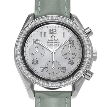 オメガ スピードマスター オートマティック 3815.71.53 ホワイトシェル レディース 時計 【中古】【wristwatch】