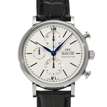 IWC ポートフィノ クロノグラフ IW391037 シルバー メンズ 時計 【中古】【wristwatch】