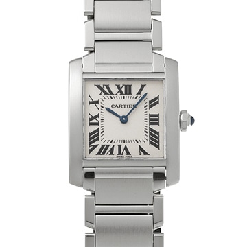 カルティエ タンクフランセーズ MM W51003Q3 シルバー レディース 時計 【中古】【wristwatch】