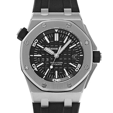 オーデマ ピゲ ロイヤルオーク オフショア ダイバー 15703ST.OO.A002CA.01 ブラック メンズ 時計 【中古】【wristwatch】