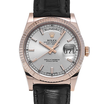 ロレックス デイデイト 36 118135 シルバー メンズ 時計 【中古】【wristwatch】