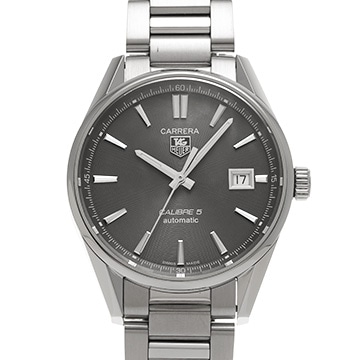 タグ ホイヤー カレラ キャリバー5 WAR211C.BA0782 グレー メンズ 時計 【中古】【wristwatch】