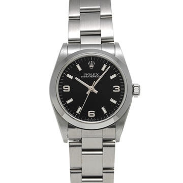 ロレックス オイスターパーペチュアル 77080 ブラック ユニセックス 時計 【中古】【wristwatch】