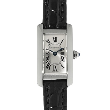 カルティエ タンク アメリカン ミニ WSTA0032 シルバー レディース 時計 【中古】【wristwatch】