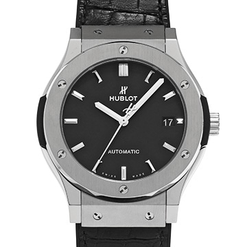 ウブロ クラシックフュージョン チタニウム 511.NX.1171.LR マットブラック メンズ 時計 【中古】【wristwatch】