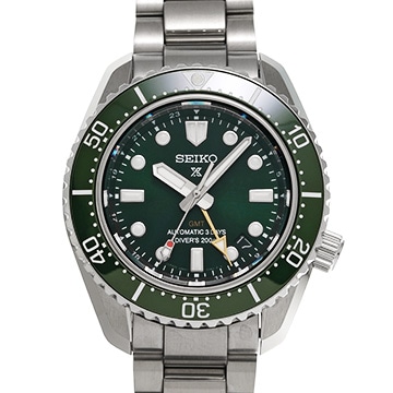 セイコー プロスペックス ダイバースキューバ 1968 メカニカルダイバーズ 現代デザイン GMT SBEJ009 グリーン メンズ 時計 【中古】【wristwatch】