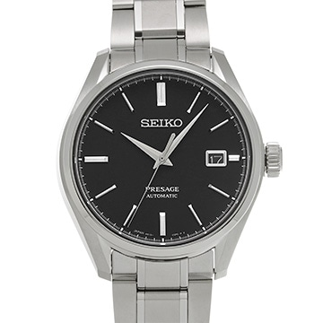 セイコー プレザージュ SARX057 ブラック メンズ 時計 【中古】【wristwatch】