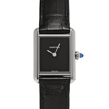 カルティエ タンク マスト ドゥ カルティエ ウォッチ SM WSTA0071 ブラックラッカー メンズ 時計 【中古】【wristwatch】