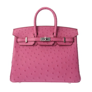 エルメス バーキン 25 フューシャピンク オーストリッチ レディース バッグ 【中古】【bag】