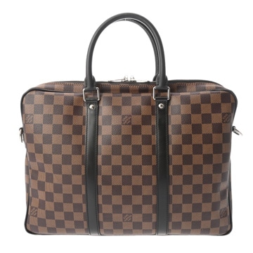 ルイ ヴィトン ダミエ ポルト ドキュマン ヴォワヤージュ PDV 2WAY ブラウン M52005 ダミエキャンバス メンズ バッグ 【中古】【bag】