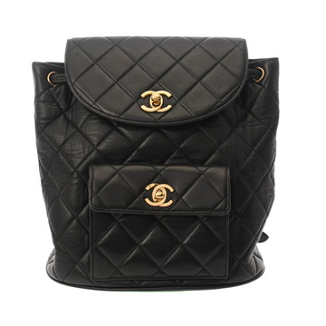 シャネル マトラッセ バックパック ブラック A10177 ラムスキン レディース バッグ 【中古】【bag】