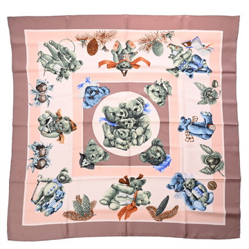 エルメス カレ90 CONFIDENTS DESCOEURS マルチカラー シルク100％ レディース 【中古】【other】