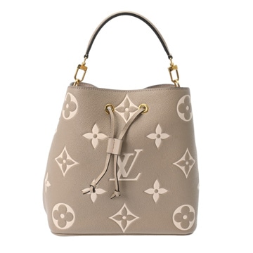 ルイ ヴィトン バイカラーモノグラムアンプラント ネオノエ MM トゥルトレール/クレーム M45555 レザー レディース バッグ 【中古】【bag】