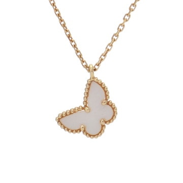 ヴァン クリーフ&アーペル スウィートアルハンブラ パピヨン ネックレス ゴールド K18イエローゴールド YG レディース ジュエリー 【中古】【jewelry】