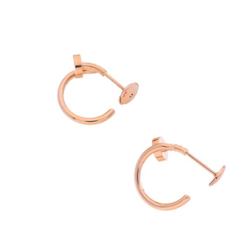 カルティエ ジュストアンクル ピアス スモール ゴールド K18ピンクゴールド PG レディース ジュエリー 【中古】【jewelry】