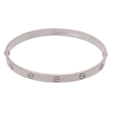 カルティエ ラブブレスレット #21 旧型 シルバー K18ホワイトゴールド WG レディース ジュエリー 【中古】【jewelry】