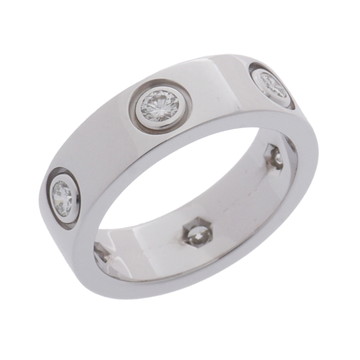 カルティエ ラブリング #48 6PD シルバー K18ホワイトゴールド WG レディース ジュエリー 【中古】【jewelry】