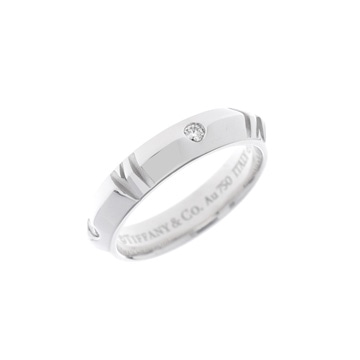 ティファニー アトラスXクローズド 0.10ct #9 シルバー K18ホワイトゴールド WG レディース ジュエリー 【中古】【jewelry】