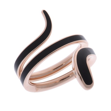 ダミアーニ エデンリング ゴールド 20062884 K18ピンクゴールド PG/ブラックセラミック レディース ジュエリー 【中古】【jewelry】