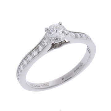 カルティエ 1895ソリテール リング #49 シルバー CRN4161049 Pt950プラチナ レディース ジュエリー 【中古】【jewelry】