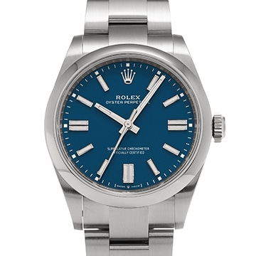 ロレックス オイスターパーペチュアル 41 134300 ブルー メンズ 時計 【中古】【wristwatch】