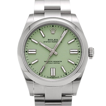 ロレックス オイスターパーペチュアル 41 134300 ピスタチオ メンズ 時計 【中古】【wristwatch】