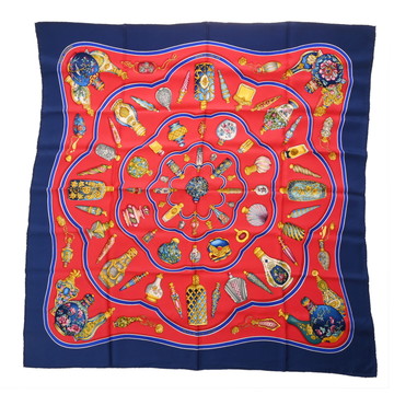 エルメス カレ90 POURVU QU ON AIT l IVRESSE マルチカラー シルク100％ レディース 【中古】【other】