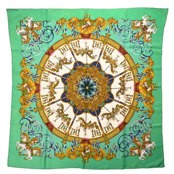 エルメス カレ 90 LUNAPARK マルチカラー シルク100％ レディース 【中古】【other】