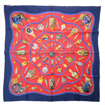 エルメス カレ 90 POURVU QU ON AIT  IVRESSE マルチカラー シルク100％ レディース 【中古】【other】