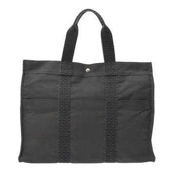エルメス エールライン トート GM グレー キャンバス ユニセックス バッグ 【中古】【bag】