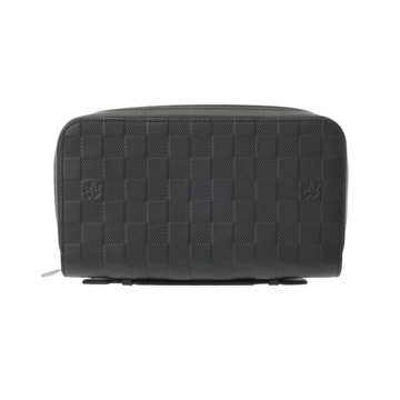 ルイ ヴィトン ダミエアンフィニ ジッピーXL オニキス N61254 レザー メンズ バッグ 【中古】【bag】