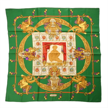 エルメス カレ90 HOMMAGE A CHARLES GARNIER マルチカラー シルク100％ レディース 【中古】【other】