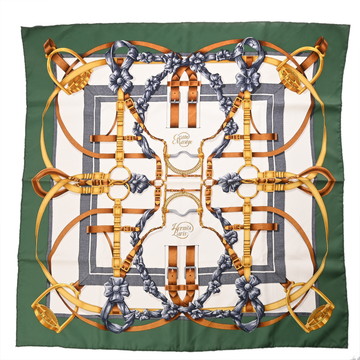 エルメス カレ 90 GRAND MANEGE マルチカラー シルク100％ レディース 【中古】【other】