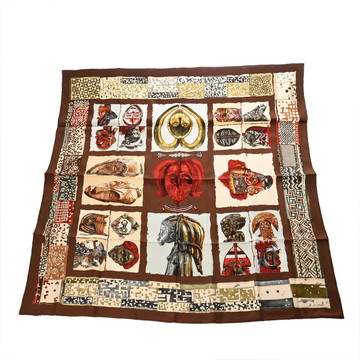 エルメス カレ 90 PERSONA マルチカラー シルク100% レディース 【中古】【other】