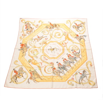 エルメス カレ 90 ECOLE PORTUGAISE D'ART EQUESTRE マルチカラー シルク100% レディース 【中古】【other】